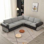 Light Gray 6-Seater L-Shaped Corner Sofa