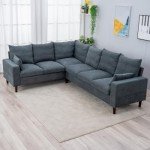 Panana 6-Seater Grey Sectional Corner Sofa
