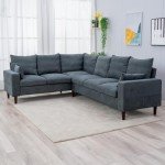 Panana 6-Seater Grey Sectional Corner Sofa
