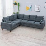 Panana 6-Seater Grey Sectional Corner Sofa