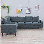 Panana 6-Seater Grey Sectional Corner Sofa