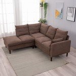 Panana 5-Seater Modern L-Shaped Sofa with USB Port