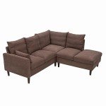 Panana 5-Seater Modern L-Shaped Sofa with USB Port