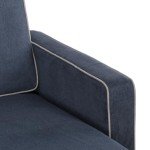 Novogratz Bowen Blue L-Shaped Sectional Sofa