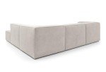 Doris Large Reversible Corner Sofa in White Chenille