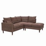 Panana 5-Seater Modern L-Shaped Sofa with USB Port