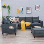 Panana Modern 6-Seater L-Shaped Sofa Couch