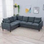 Panana Modern 6-Seater L-Shaped Sofa Couch