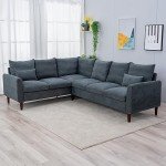 Panana Modern 6-Seater L-Shaped Sofa Couch