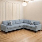 L Shaped Modern Leather Sofa Bed with Chaise