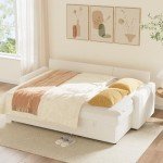 IULULU L-Shaped Convertible Sofa Bed with Storage