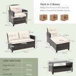 Cozy 4-Piece Outdoor Rattan Sofa Set
