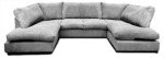 U-Shaped Cord Sofa for 6-7 People