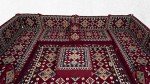 Claret Red U-Shaped Corner Sofa Set
