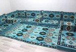 U-Shaped Arabic Majlis Sofa Set with Cushions