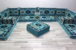 U-Shaped Arabic Majlis Sofa Set with Cushions
