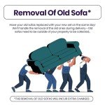 U Shaped Memory Foam Sofa with Removable Covers