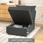 Ainfox Convertible Modular Sectional Sofa with Storage