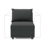 Ainfox Convertible Modular Sectional Sofa with Storage