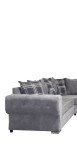 Dark Grey U-Shaped Corner Sofa - 9-Seater