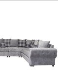 Dark Grey U-Shaped Corner Sofa - 9-Seater