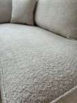 Rosemont Cinema U-Shaped Sofa with Footstool - Cream