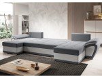 Enzo Modern U-Shaped Sofa Bed with Storage