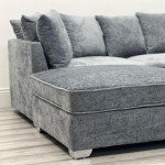Bishop Grey U-Shaped Corner Sofa