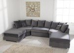 Spacious 6-Seater U-Shaped Velvet Sofa Set