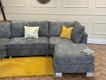 Bishop U-Shape Sofa in Platinum Grey Chenille