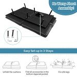 Convertible Memory Foam Futon Sofa Bed - Black