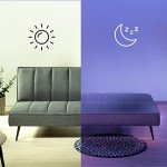 Zinus Quinn Folding Sofa Bed in Dark Grey