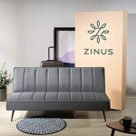 Zinus Quinn Folding Sofa Bed in Dark Grey