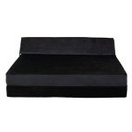 Panana Black Velvet Futon Sofa Bed для гостинной