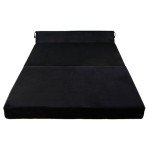 Panana Black Velvet Futon Sofa Bed для гостинной