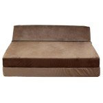 Panana Comfy Lazy Z Bed Futon Sofa (Brown)