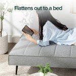 Zinus Quinn 2-in-1 Grey Sofa Bed