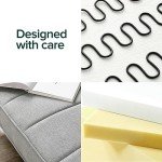 Zinus Quinn 2-in-1 Grey Sofa Bed