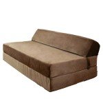 Panana Comfy Lazy Z Bed Futon Sofa (Brown)