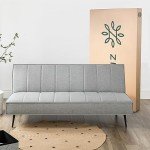 Zinus Quinn 2-in-1 Grey Sofa Bed