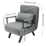 4 In 1 Convertible Lazy Sofa Chair Bed