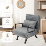 4 In 1 Convertible Lazy Sofa Chair Bed