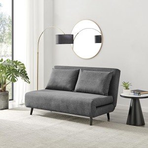 Bobby Dark Grey Fabric Sofa Bed - 2 Seat