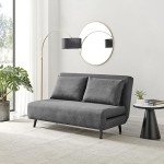Bobby Dark Grey Fabric Sofa Bed - 2 Seat