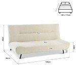 Bravich Cirrus Cream Sofa Bed - Space Saving Design