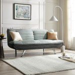 Duo-Contrast 3-Seater Sofabed in Grey and Charcoal