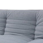 Duo-Contrast 3-Seater Sofabed in Grey and Charcoal