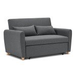 Bravich Grey Pull-Out Two-Seater Sofa Bed