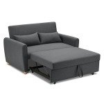 Bravich Grey Pull-Out Two-Seater Sofa Bed