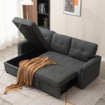 Panana 3-Seater Corner Sofa Bed with Storage